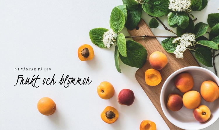 Frukt och blommor WordPress -tema