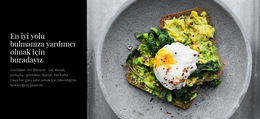Omlet Ve Avokado - Kişisel Web Sitesi Şablonları