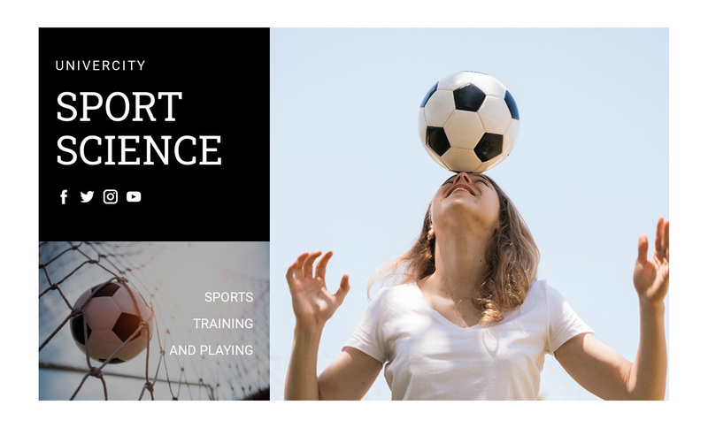 Sport Science Web Page Design