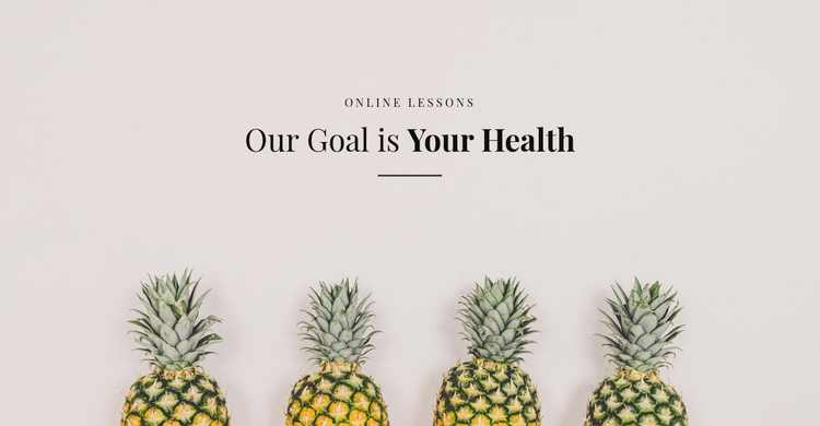 Your Health Landing Page