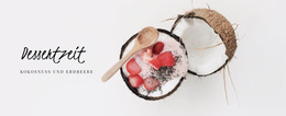 Dessertzeit – Fertiges Website-Design