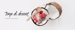 Tempo Di Dessert Modello Di Sito Web CSS Gratuito