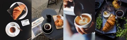 Modèle D'Une Page Le Plus Créatif Pour Pause Café Et Pâtisseries