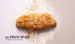 Receitas De Pão - Inspiração Para Maquete De Site