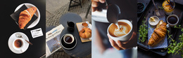 Break For Coffee And Pastries - Website Template
