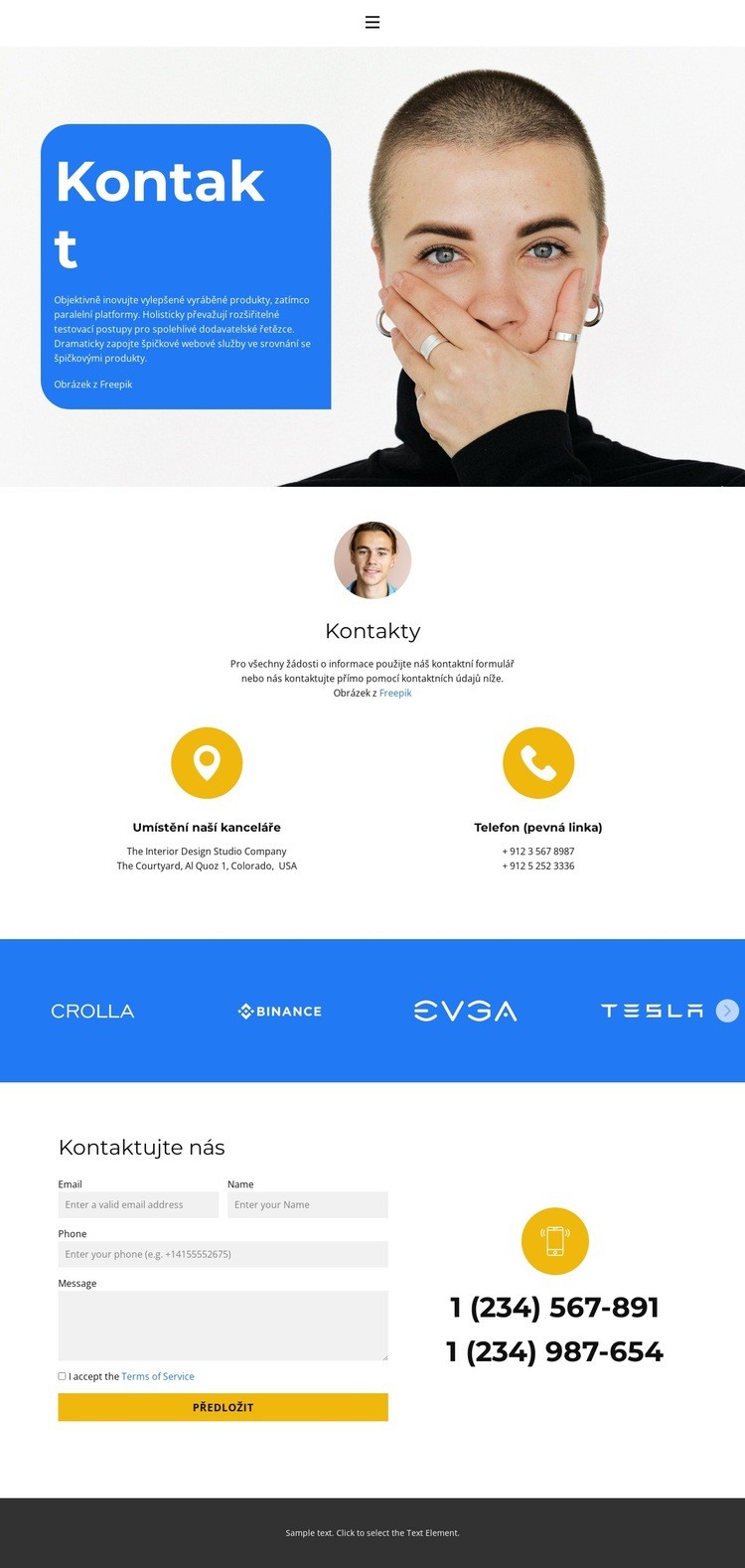 Přijďte do kanceláře Šablona CSS