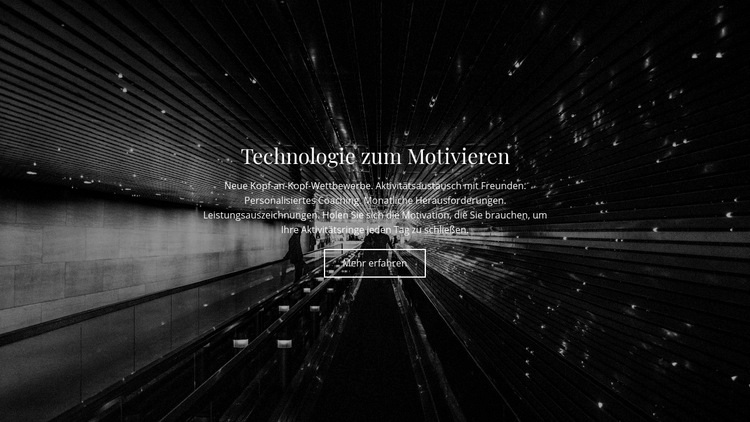 Technologie motivieren Website-Modell