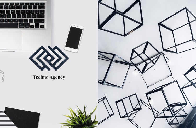 Techno Agency Website-Modell