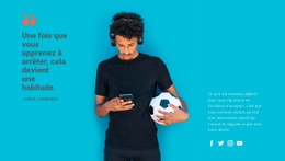 Entraînement De Football - Modèle HTML5 De Fonctionnalité