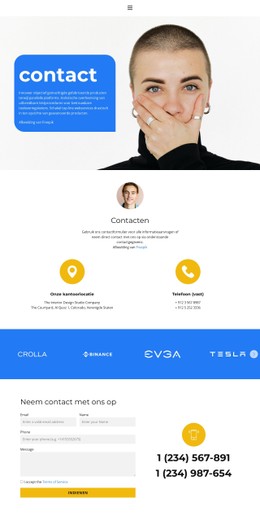 Kom Naar Kantoor Gratis CSS-Websitesjabloon