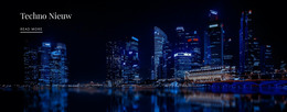 Gratis Download Voor Techno Nieuws Html-Sjabloon