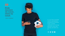 Trening Piłkarski Szablon HTML5