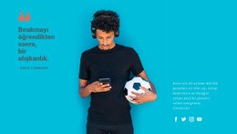 Futbol Eğitimi Duyarlı Web Sitesi Şablonu