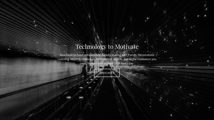 Technology Motivate Website Mockup