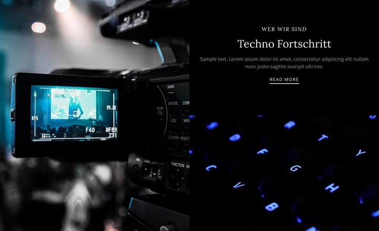 Techno Fortschritt Website Builder-Vorlagen