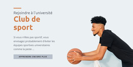 Centre Universitaire Du Sport - Modèle De Développement Web