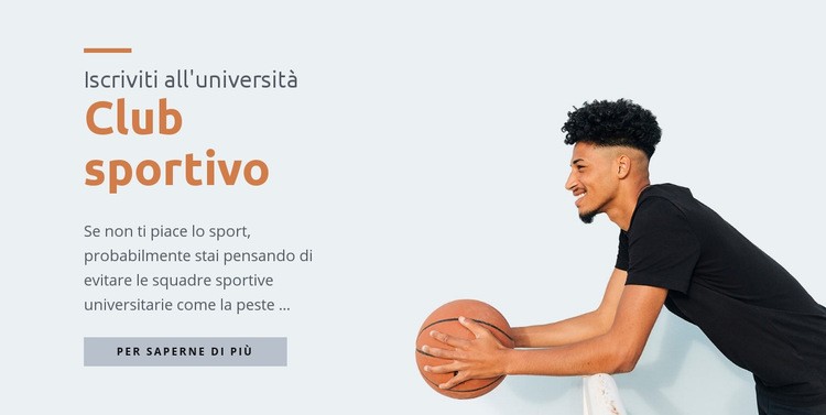 Centro universitario sportivo Costruttore di siti web HTML