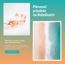 Plánovač Prázdnin Na Maledivách – Téma WordPress Připraveno K Použití