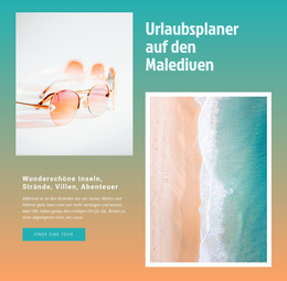 Urlaubsplaner Malediven – Gebrauchsfertiges WordPress-Theme