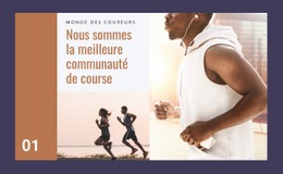 Modèle De Conception Gratuit Pour Meilleure Communauté De Course