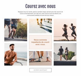 Modèle Web Réactif Pour Courez Avec Nous