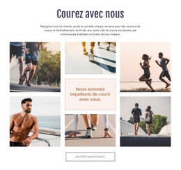 Courez Avec Nous Modèle HTML CSS Simple