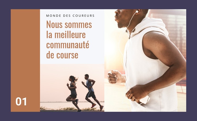 Meilleure communauté de course Modèle CSS