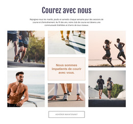 Site Web HTML Pour Courez Avec Nous