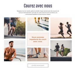 Courez Avec Nous - Modèle De Fonctionnalité D'Une Page