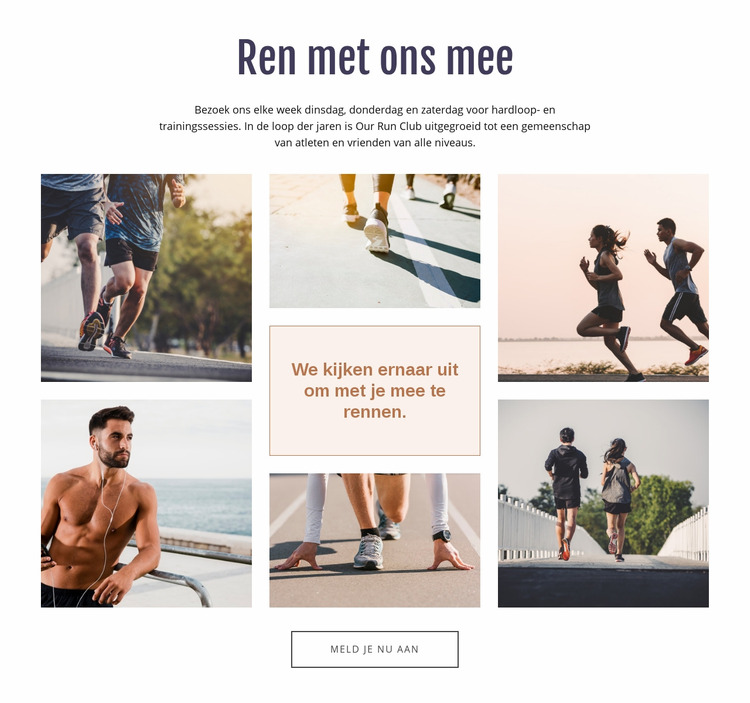 Ren met ons mee Joomla-sjabloon