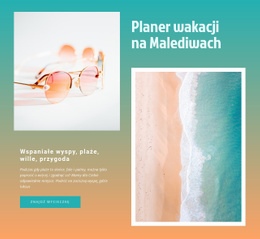 Planowanie Wakacji Na Malediwach - Niestandardowy Szablon Jednostronicowy