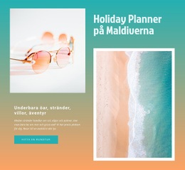 Semesterplanerare Maldiverna - Redo Att Använda WordPress-Tema