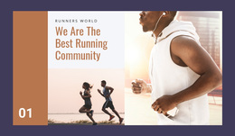 Web Page Design For Best Running Community