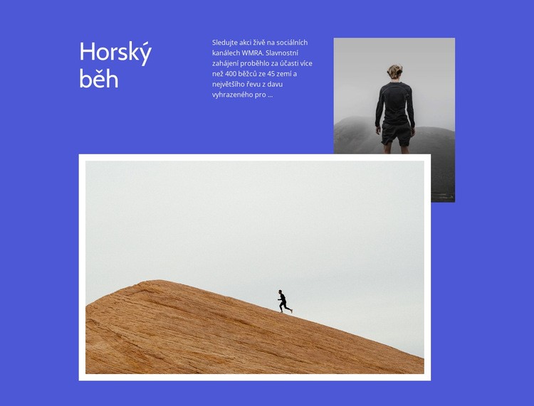 Horský běh Šablona CSS