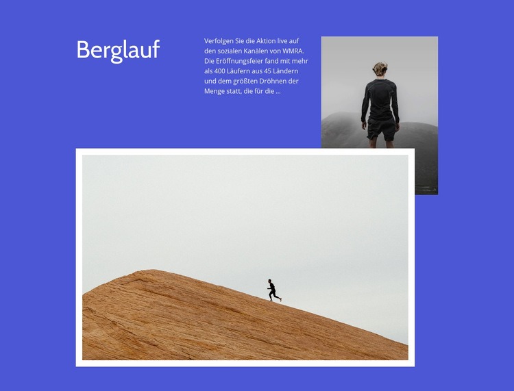 Berglauf Website design