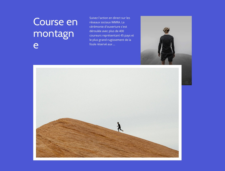 Course de montagne Modèle HTML