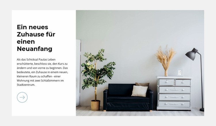 Ein neues Wohndesign Website Builder-Vorlagen