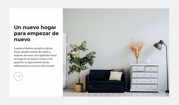 Un nuevo diseño de hogar Creador de sitios web HTML