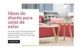 Decoración De Sala De Estar - Plantilla HTML5