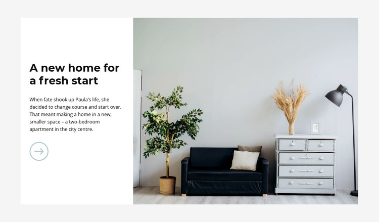 Luxury modern interior Homepage Design