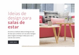 Decoração De Sala De Estar - Design De Site Responsivo