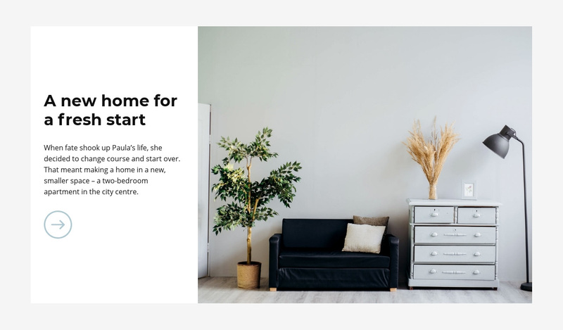 Luxury modern interior Web Page Design