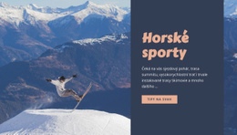 Horské Sporty – Šablona Stránky HTML
