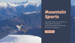 Website Design For Mountain Sports