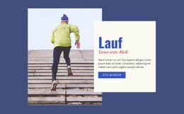 Laufsport – Responsive Einseitenvorlage