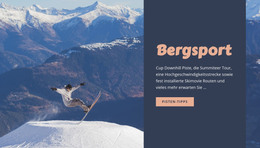 Bergsport - Einfache HTML-Vorlage