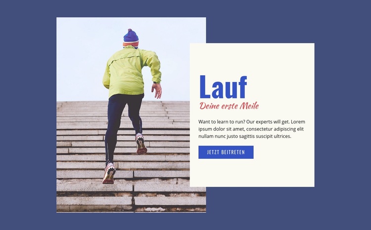 Laufsport HTML Website Builder