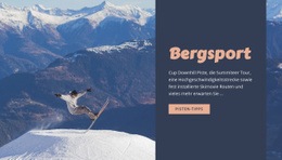 Bergsport - Leere HTML5-Vorlage
