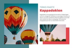 Reisen Sie In Kappadokien - Schönes Website-Design
