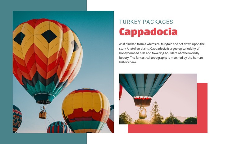 Travel in cappadocia Elementor Template Alternative